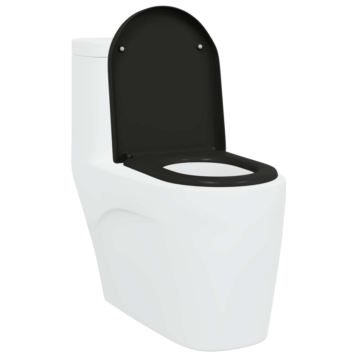 Vidaxl toiletzitting zwart 49 x 36 x 4 cm duroplast