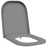 Vidaxl toiletzitting grijs 47,5 x 35 x 3,6 cm duroplast
