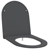 Vidaxl toiletzitting antraciet 47 x 36 x 3,4 cm duroplast