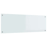 Vidaxl keuken spatscherm wit 120 x 40 cm gehard glas