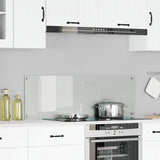 Vidaxl keuken spatscherm doorzichtig 120 x 40 cm gehard glas
