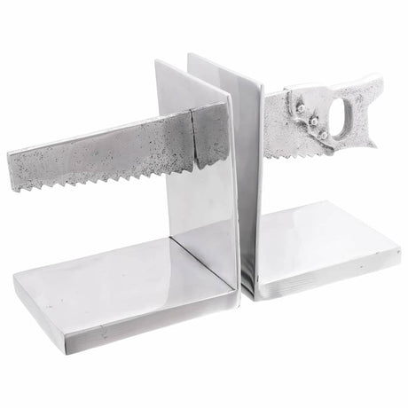 Vidaxl boekensteunen 2 pcs zilver 11 x 14 x 17,5 cm aluminium