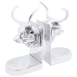 Vidaxl boekensteunen 2 pcs zilver 17 x 15 x 27 cm aluminium