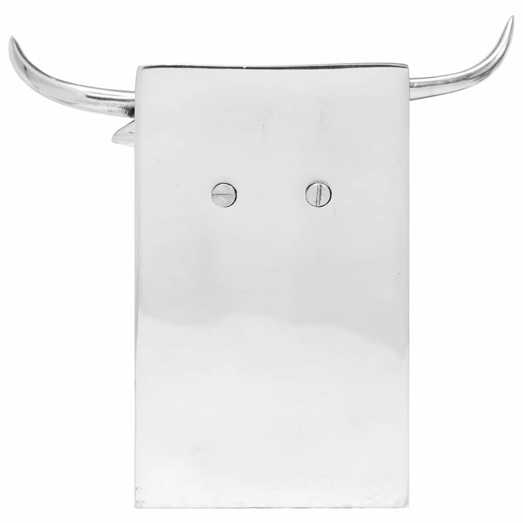 Vidaxl boekensteunen 2 pcs zilver 17 x 15 x 27 cm aluminium