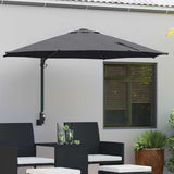 Vidaxl tuinparasol antraciet 248 x 248 x 148 cm polyester en staal