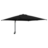 Vidaxl tuinparasol zwart 248,5 x 247,5 x 160 cm polyester en staal