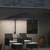 Vidaxl tuinparasol antraciet 248,5 x 247,5 x 160 cm polyester en staal