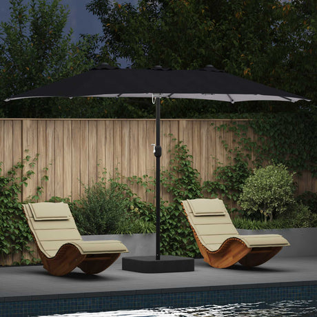 Vidaxl tuinparasol antraciet 385 x 209 x 244 cm polyester