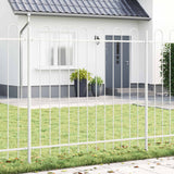 Vidaxl tuinhek 2 pcs wit 3,4 x 1 m poedercoating staal