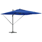 Vidaxl parasol azure blauw 286 x 284 x 270 cm aluminium en polyester