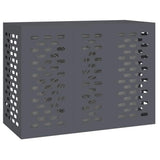 Vidaxl airconditioner hoes antraciet 110 x 50 x 80 cm staal