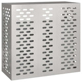 Vidaxl airconditioner hoes zilver 110 x 50 x 105 cm roestvrij staal