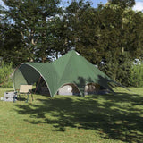 Vidaxl teepee tent met dak groen en grijs 600 x 600 x 347 cm