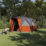 Vidaxl huisje tent met dak grijs en oranje 425 x 396 x 222 cm