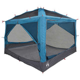 Vidaxl binnentent met dak met opslag blauw en grijs 300 x 300 x 250 cm