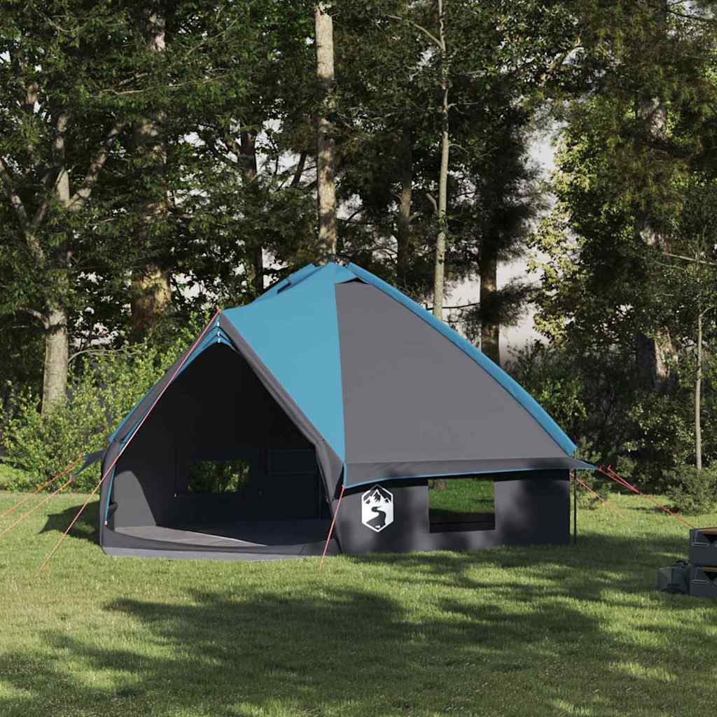 Vidaxl teepee tent met dak blauw en grijs 490 x 410 x 210 cm
