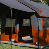 Vidaxl gezinstent met dak grijs en oranje 324 x 255 x 230 cm
