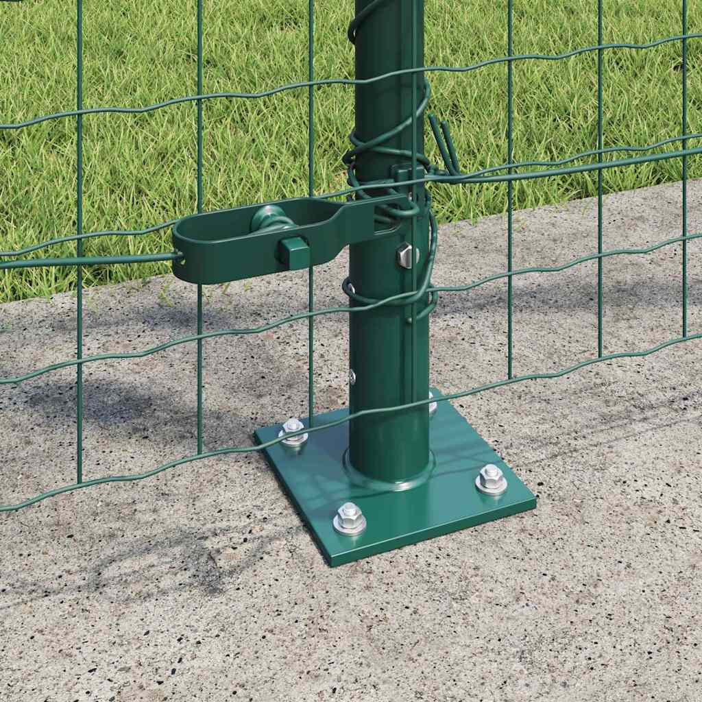Vidaxl afrasteringspaal 13 pcs groen staal