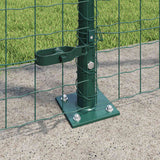 Vidaxl afrasteringspaal 13 pcs groen staal