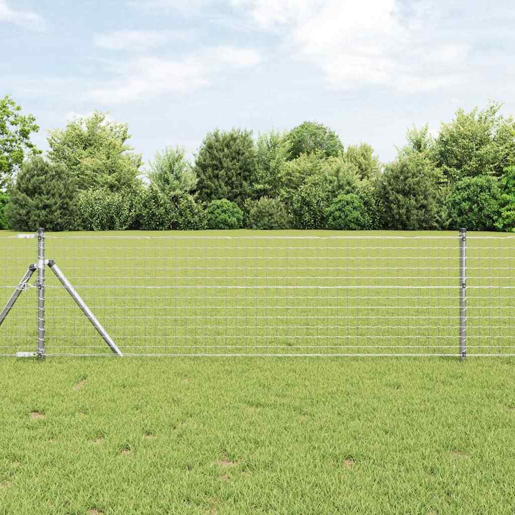 Vidaxl euro hek 0,8 x 10 m pvc-gecoat ijzer