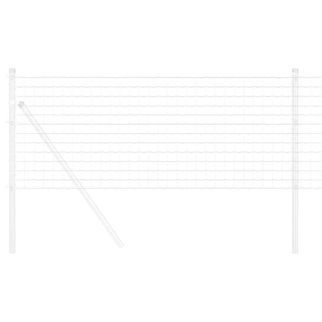 Vidaxl euro hek 0,8 x 10 m pvc-gecoat ijzer