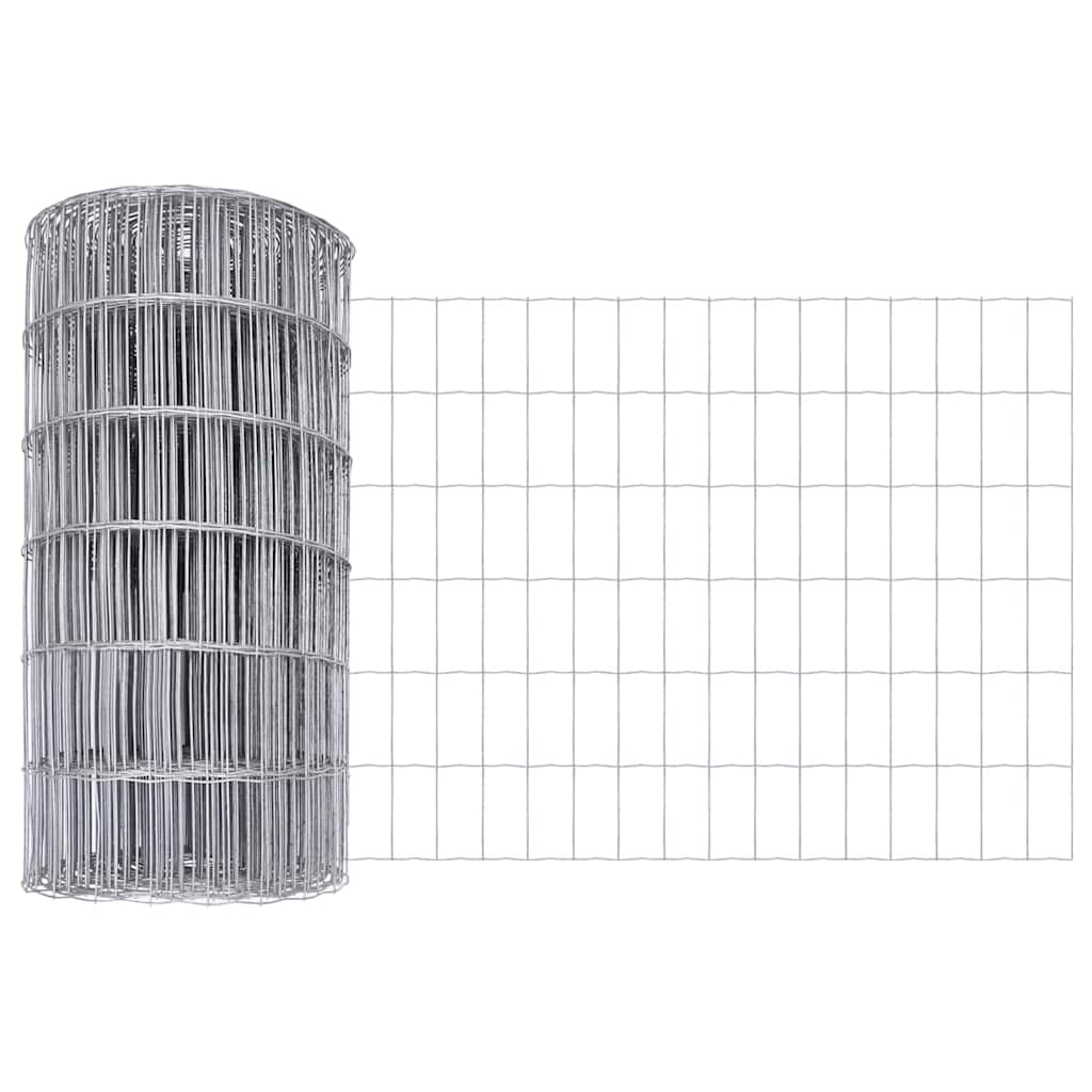 Vidaxl euro hek 0,4 x 10 m pvc-gecoat ijzer