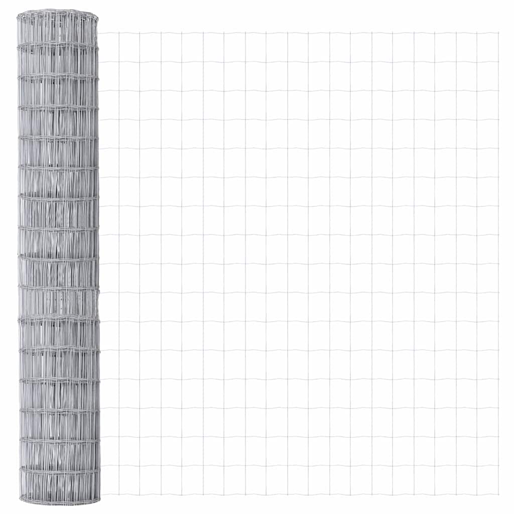 Vidaxl euro hek 1,5 x 10 m pvc-gecoat ijzer