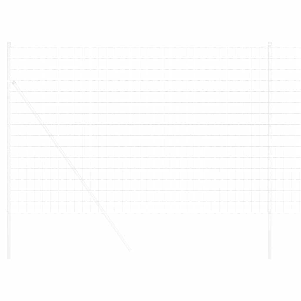 Vidaxl euro hek 1,6 x 10 m pvc-gecoat ijzer
