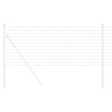 Vidaxl euro hek 0,6 x 25 m pvc-gecoat ijzer