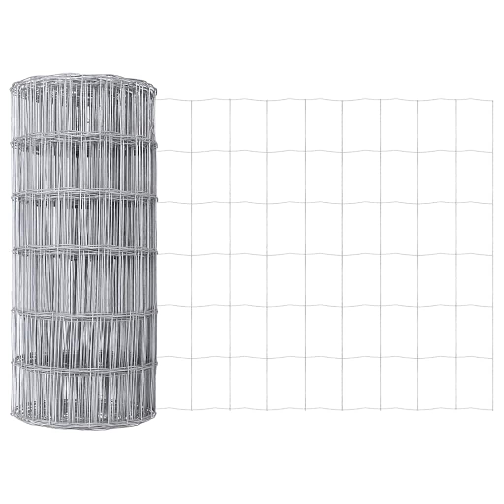 Vidaxl euro hek 0,8 x 25 m pvc-gecoat ijzer
