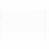 Vidaxl euro hek 1,2 x 25 m pvc-gecoat ijzer