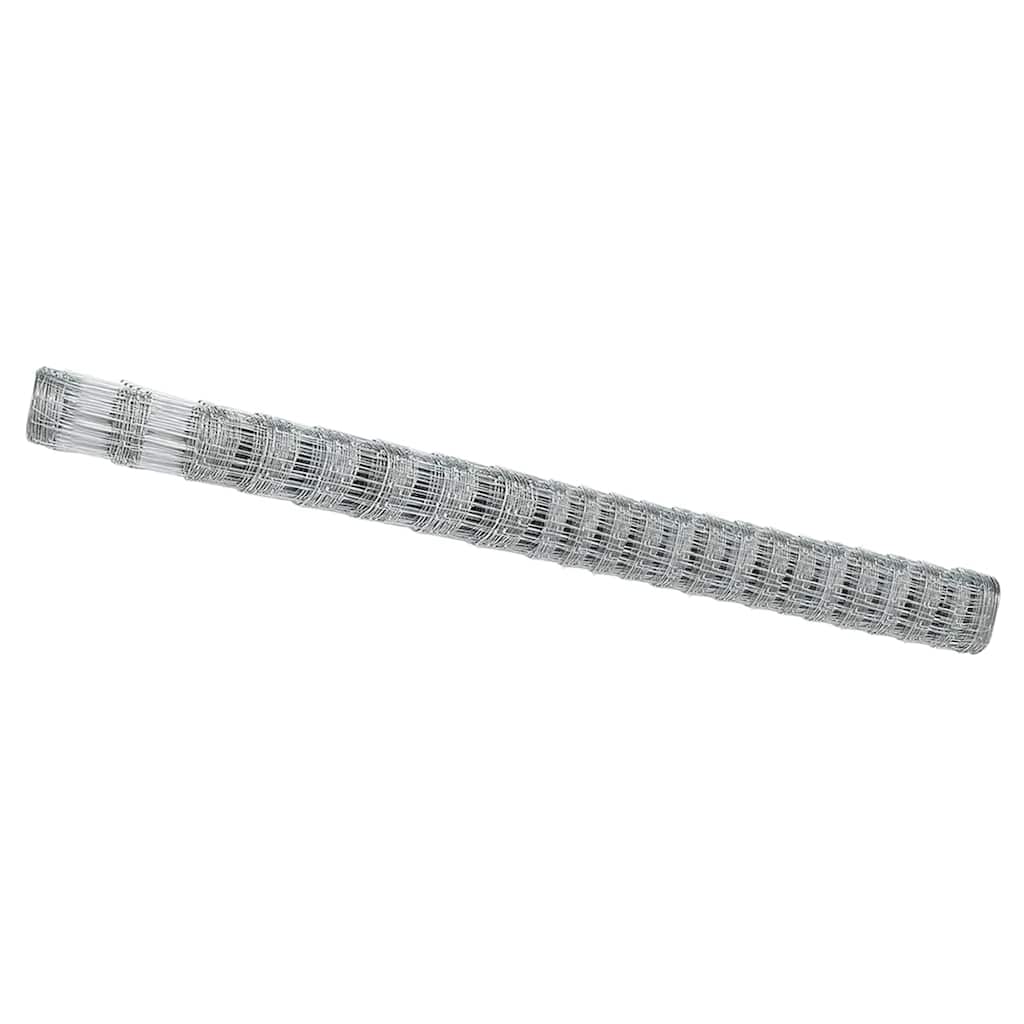Vidaxl weidehekwerk zilver 25 x 1,6 m gegalvaniseerd staal