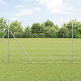 Vidaxl weidehekwerk zilver 25 x 1,6 m gegalvaniseerd staal