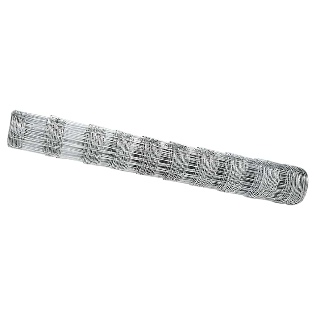 Vidaxl weidehekwerk zilver 50 x 1 m gegalvaniseerd staal