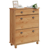 Vidaxl schoenenkast askim bruin 85 x 35 x 108 cm massief grenenhout