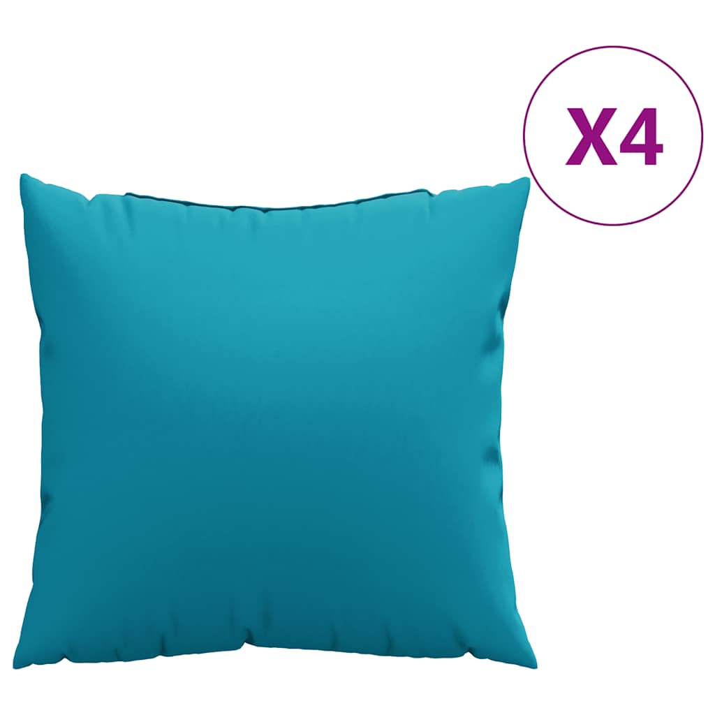 Vidaxl bankkussens 4 stuks blauw 50x50 cm stof