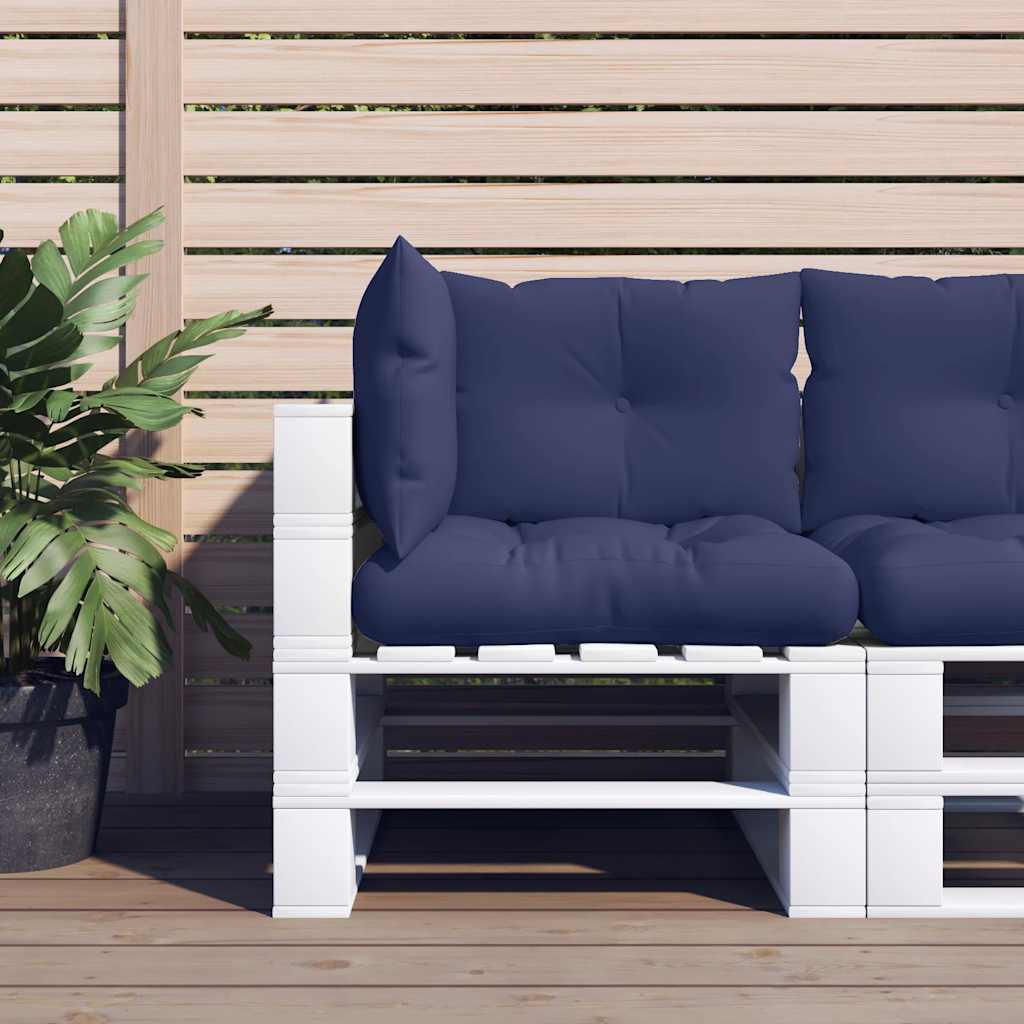 Vidaxl palletkussens 3 st oxford stof marineblauw