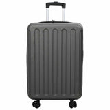 Vidaxl koffer met slot donkergrijs 43 x 27 x 66 cm abs kunststof