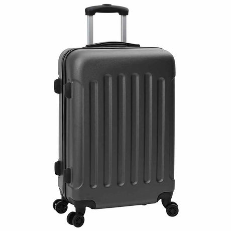 Vidaxl koffer met slot 3 pcs donkergrijs 50 x 31 x 78 cm abs kunststof