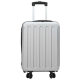 Vidaxl koffer met slot zilver 34 x 23 x 55.5 cm abs kunststof