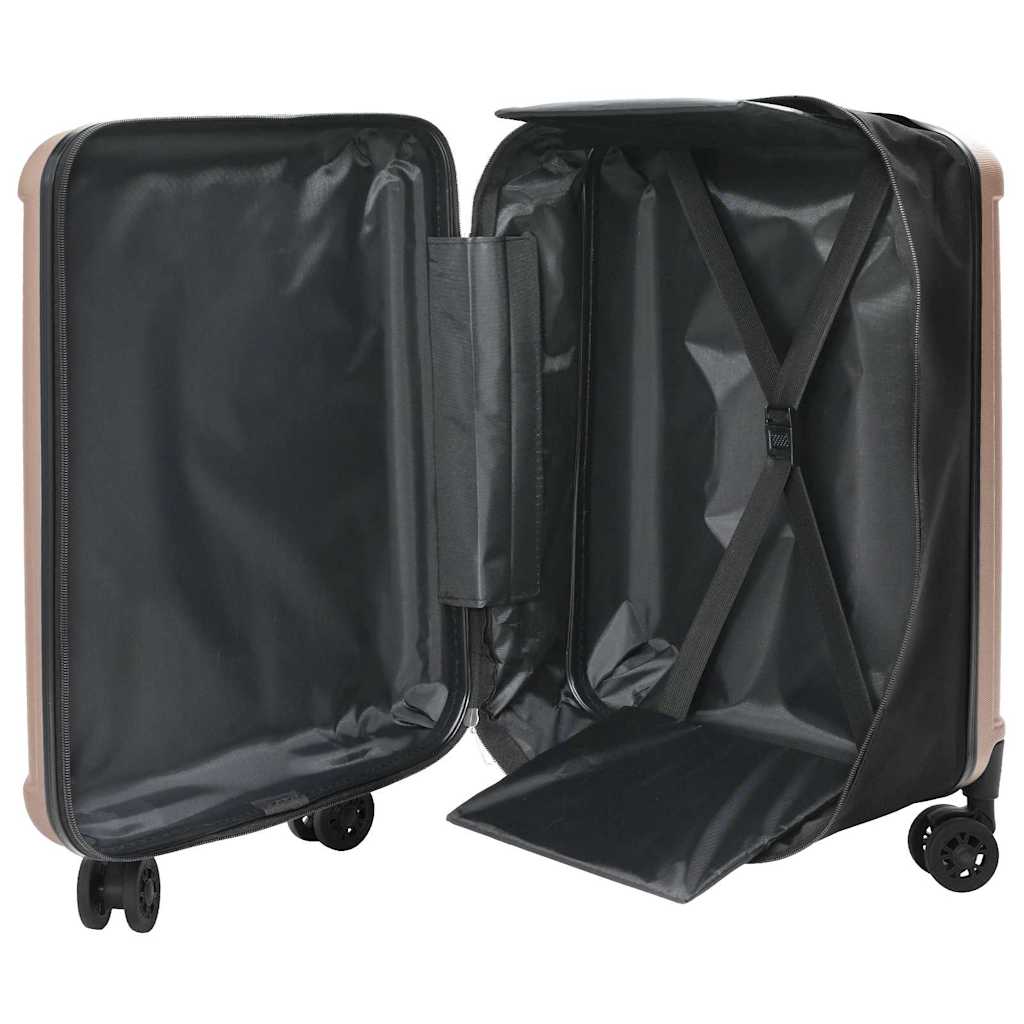 Vidaxl koffer met slot roségoud 43 x 27 x 66 cm abs kunststof