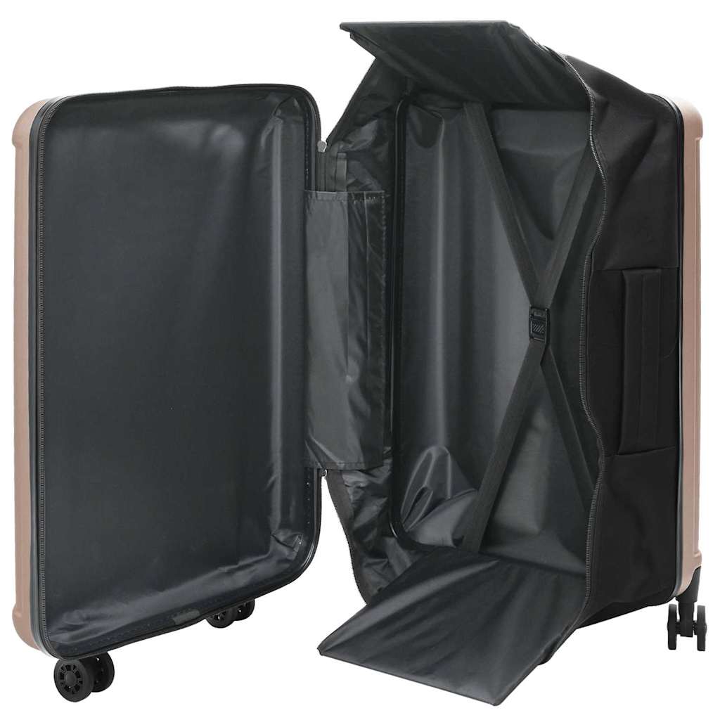 Vidaxl koffer met slot roségoud 50 x 30 x 76 cm abs kunststof