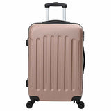 Vidaxl koffer met slot 3 pcs rose gold 50 x 31 x 78 cm abs kunststof