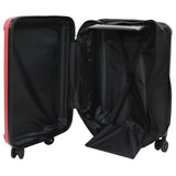 Vidaxl koffer met slot rood 43 x 27 x 66 cm abs kunststof