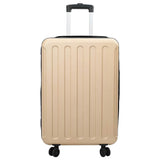 Vidaxl koffer met slot champagne 43 x 27 x 66 cm abs kunststof