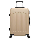 Vidaxl koffer met slot 3 pcs champagne 50 x 31 x 78 cm abs kunststof