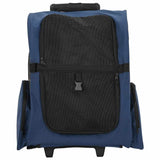 Vidaxl huisdierentrolley 3-in-1 48x32x(57-106) cm oxford stof blauw
