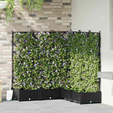 Vidaxl tuin bloempot 5 pcs zwart 120 x 120 x 125,5 cm staal