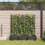 Vidaxl tuin bloempot 3 pcs zwart staal