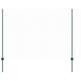 Vidaxl afrasteringspaal 11 pcs groen 160 cm staal